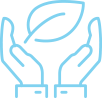 An Icon Of Two Hands Around A Leaf An Icon Of Two Hands Around A Leaf