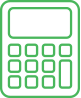 A Green Icon Of A Calculator