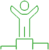 An Icon Of A Person Standing On A Podium An Icon Of A Person Standing On A Podium